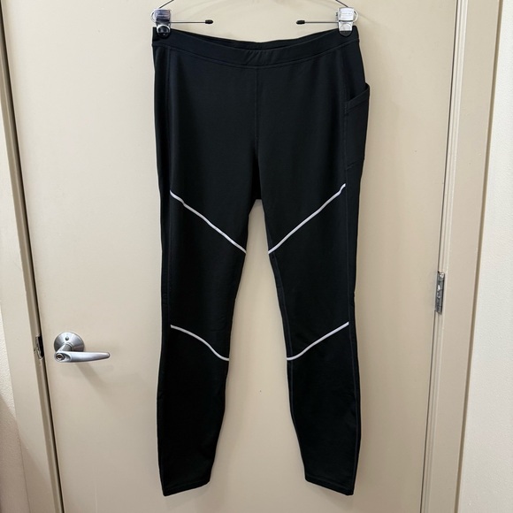 Smartwool Men’s Active Fleece Tights Size XL in black stretchy knit Merino wool - Picture 2 of 8